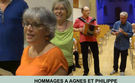 HOMMAGES A AGNES ET PHILIPPE